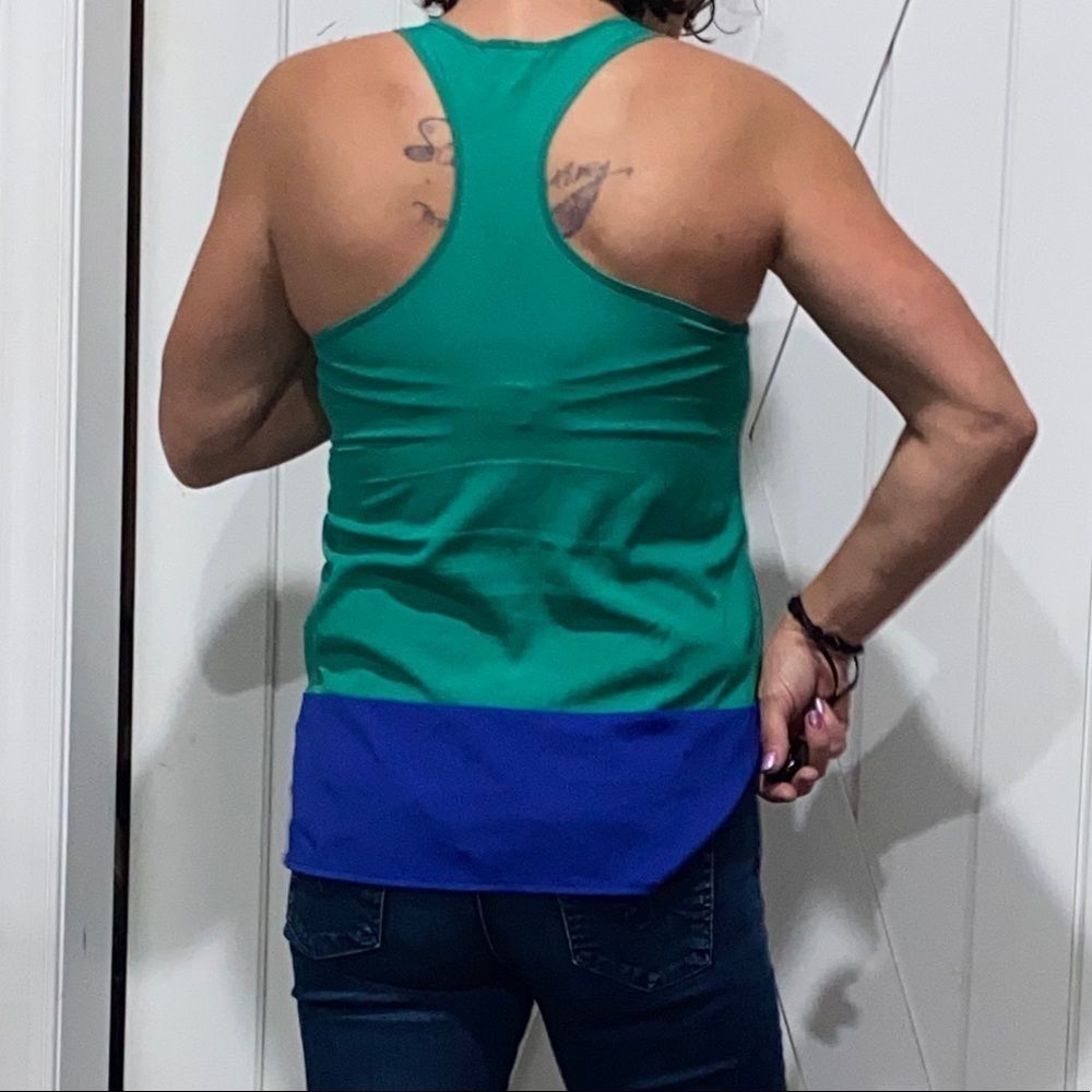 Maitai Hi-Low Racerback Colorblock Tank - Picture 3 of 4